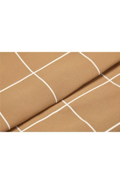 Laylo Pets Grid Print Dog Bed In Neutral