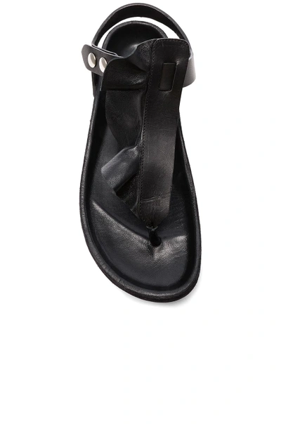 Shop Isabel Marant Leather Leakey Sandals In Black.