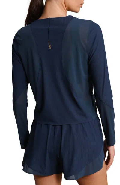 Rhone Lightspeed Performance Long Sleeve T-shirt In Blue