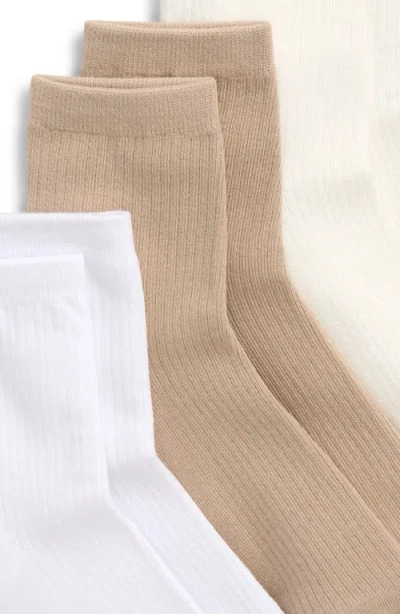 Stems Everyday 3-pack Cotton Blend Rib Ankle Socks In Multi