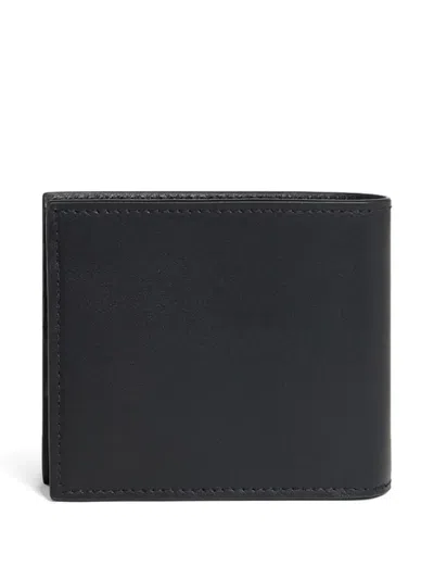 Dsquared2 Logo-plaque Leather Wallet In Black