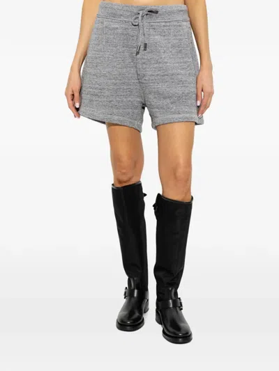 Dsquared2 Drawstring Marl-effect Shorts In Grey