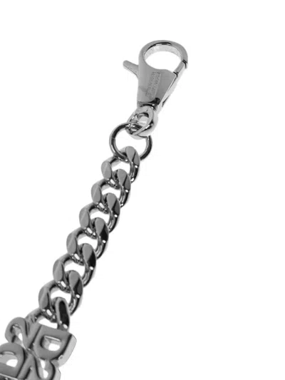 Dsquared2 Logo-plaque Chain In Silver