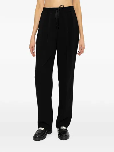 Michael Michael Kors Drawstring Casual Pants In Black