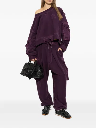 Dsquared2 Cuffed Cargo Pants In Purple