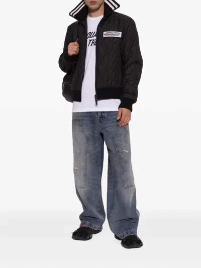 Dsquared2 Long-sleeve Casual Jacket In Brown
