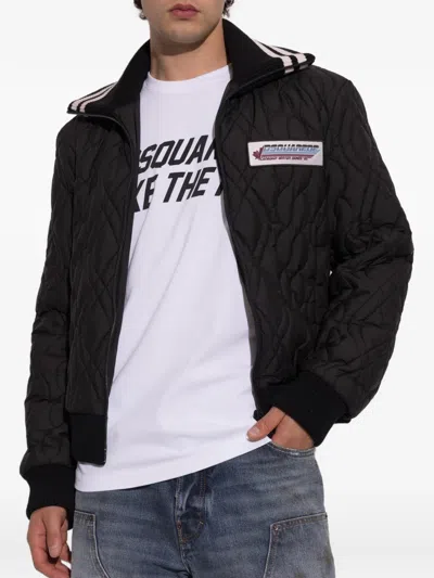 Dsquared2 Long-sleeve Casual Jacket In Brown
