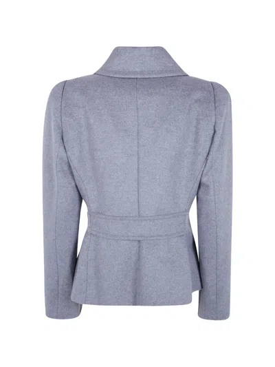 7 For All Mankind Double-breasted Blazer In Grey