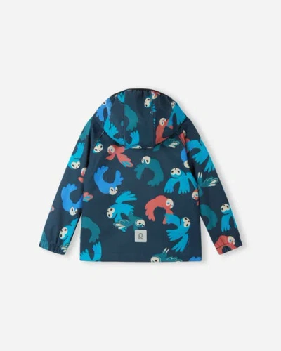 Reima Vantti Print Softshell Jacket In Blue