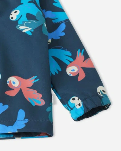 Reima Vantti Print Softshell Jacket In Blue