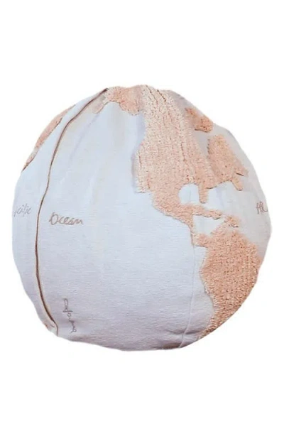 Lorena Canals World Map Pouf In Multi