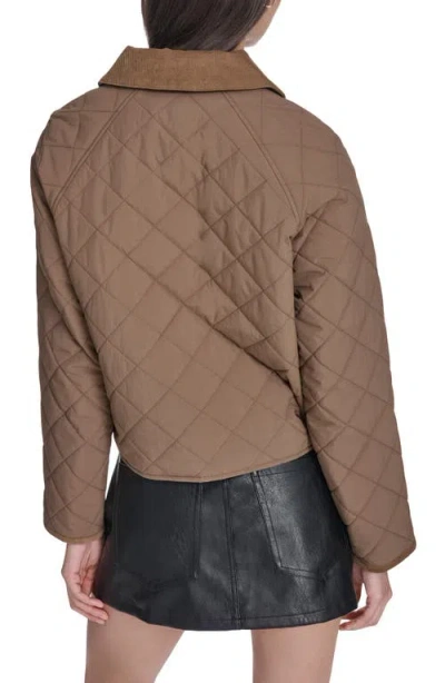 Levi's Quilted Barn Jacket In Brown
