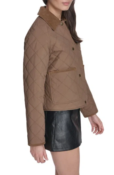 Levi's Quilted Barn Jacket In Brown