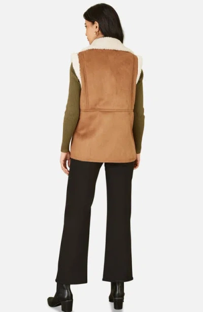 Yumi Button Up Gilet In Multi