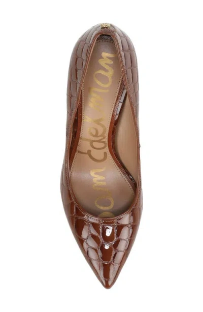 Sam Edelman Hazel Pointed Toe Pump In Caramel