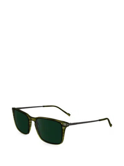 Zeiss Striped Rectangle-frame Sunglasses In Multi