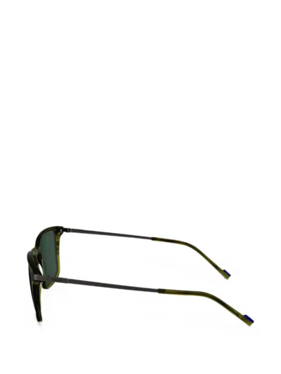 Zeiss Striped Rectangle-frame Sunglasses In Multi