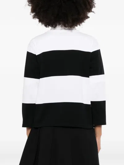 Agnès B. Horizontal-stripe T-shirt In Black