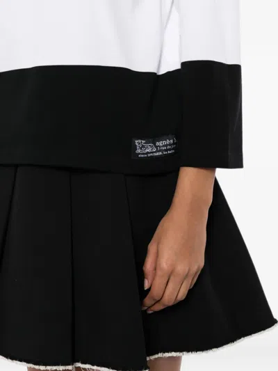 Agnès B. Horizontal-stripe T-shirt In Black