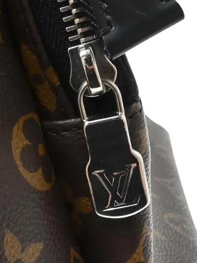 Pre-owned Louis Vuitton 2017 Macassar Zack Monogram Backpack In Brown
