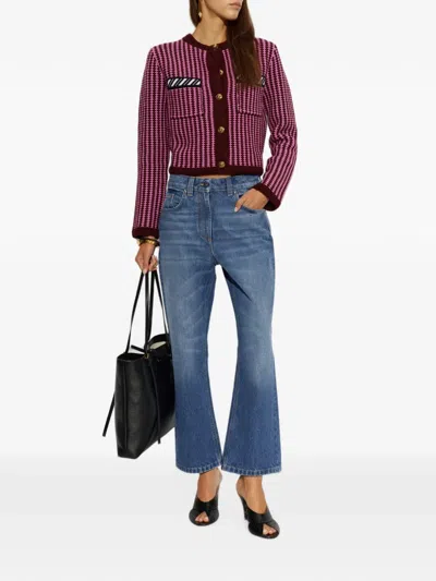 Versace Cotton Jeans In Blue