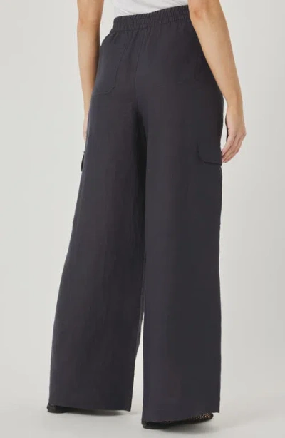 Splendid Stella Linen Cargo Pull-on Pants In Lead