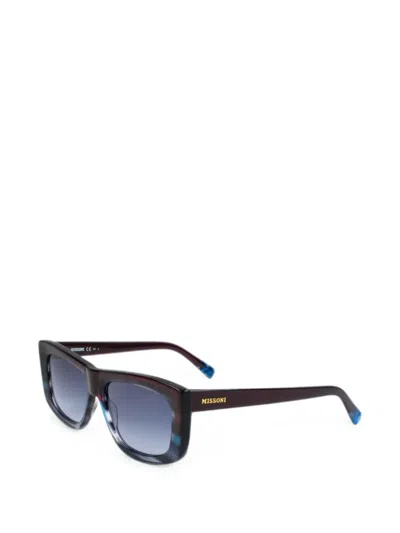 Missoni 60mm Gradient Rectangular Sunglasses In Brown