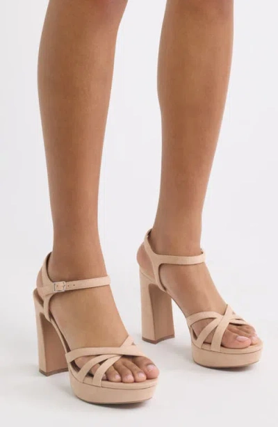 Bp. Nova Platform Sandal In Tan Light