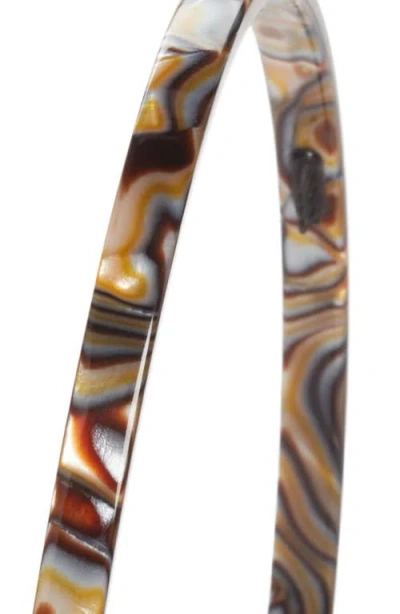 Alexandre De Paris Thin Headband In Onyx