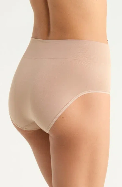 Nordstrom Seamless 3-pack Briefs In Tan Warm