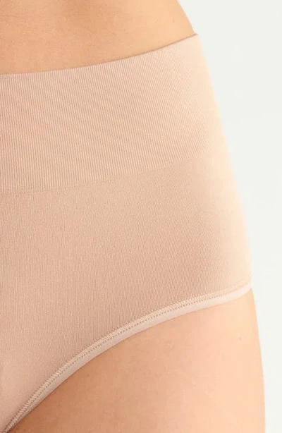 Nordstrom Seamless 3-pack Briefs In Tan Warm