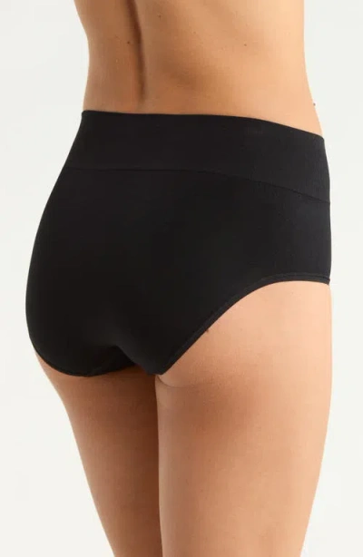 Nordstrom Seamless 3-pack Briefs In Black