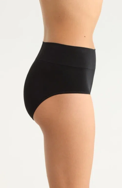 Nordstrom Seamless 3-pack Briefs In Black