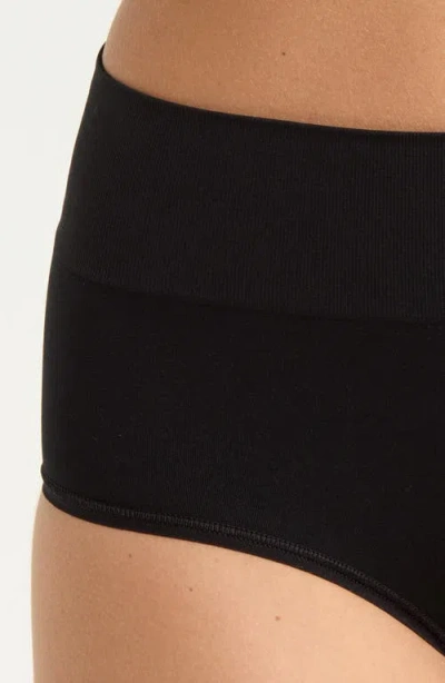 Nordstrom Seamless 3-pack Briefs In Black