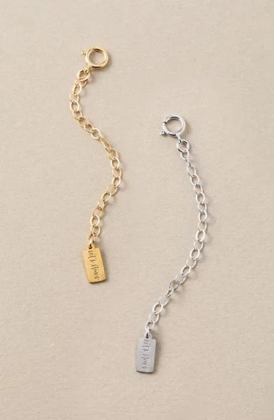 Set & Stones Extender Chain In Sterling Silver
