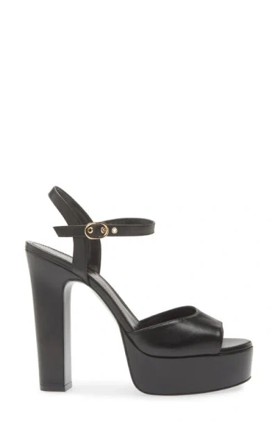 Stuart Weitzman Reade Platform Sandal In Black
