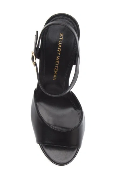Stuart Weitzman Reade Platform Sandal In Black