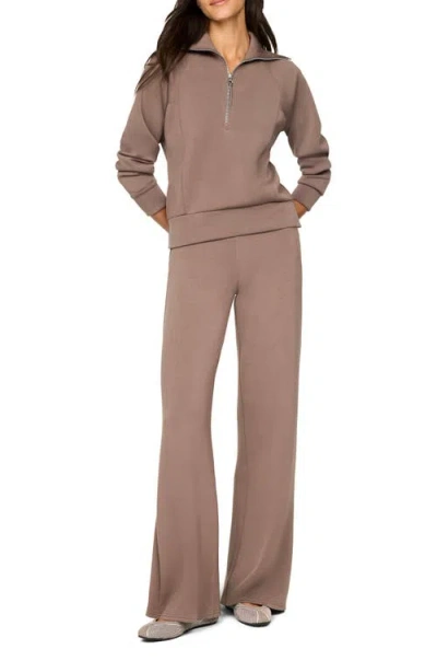 Spanx ® Airessentials Half Zip Sweatshirt In Brown
