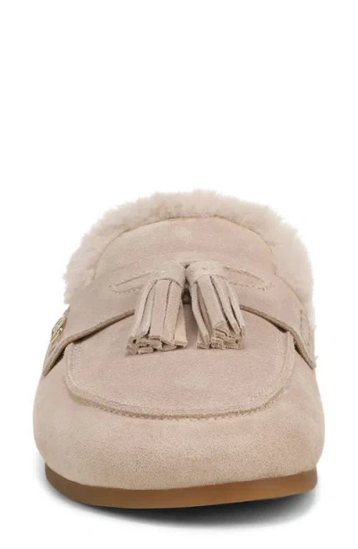 Sam Edelman Astrid Genuine Shearling Lined Mule In Sesame