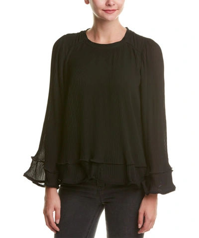 English Factory Pleated Top' In Black
