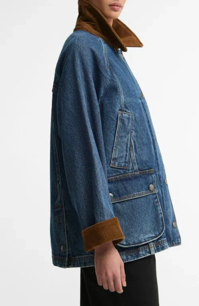 Barbour Modern Beadnell Denim Jacket In Blue