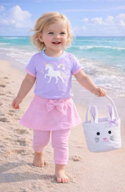 Bits & Bows Easter Bitty Bunny Basket In Lavender