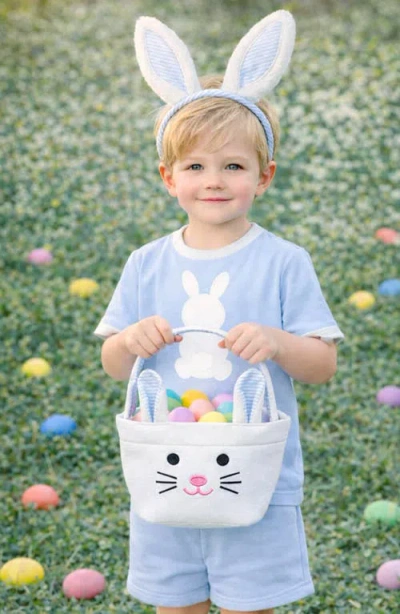 Bits & Bows Easter Bitty Bunny Basket In Blue
