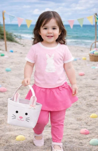 Bits & Bows Easter Bitty Bunny Basket In Pink