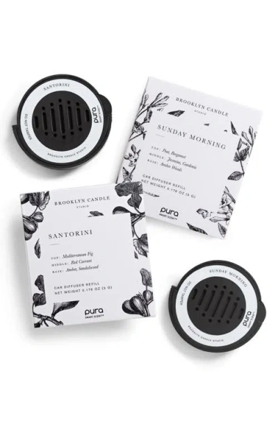 Pura X Brooklyn Candle Studio Pro Car Diffuser Set $90 Value In Multi