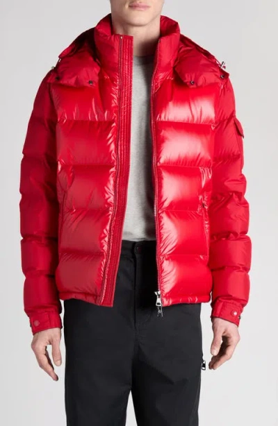 Moncler Maya Jacket Quilted Nylon Down Jacket In Red