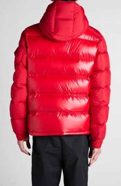 Moncler Maya Jacket Quilted Nylon Down Jacket In Red