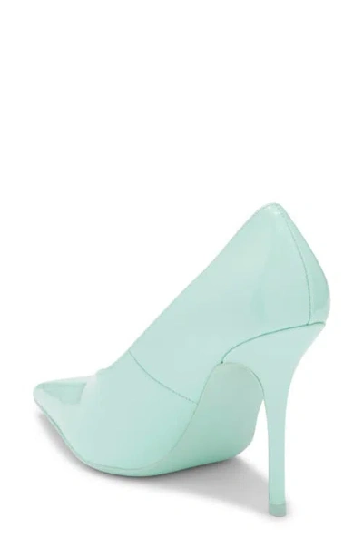 Jeffrey Campbell Diffuse Pointed Toe Pump In Mint Patent
