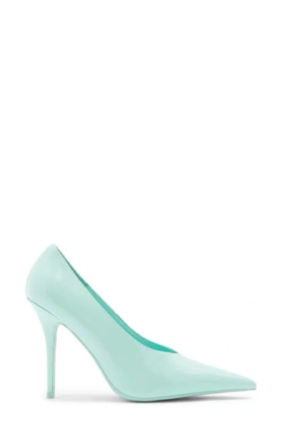 Jeffrey Campbell Diffuse Pointed Toe Pump In Mint Patent