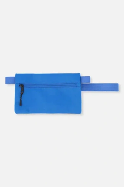 Deux Par Deux Gradient Practical Double-compartment Pencil Case In Blue And Orange Gradient